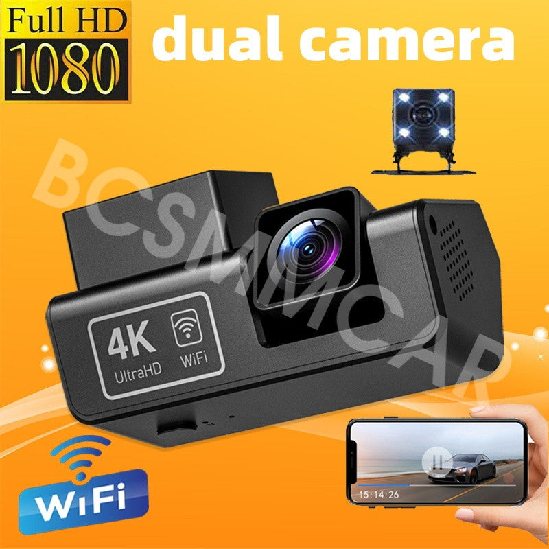 Front Rear Dash Cam Car Driving Video Recorder Night Vision WiFi Loop Recording