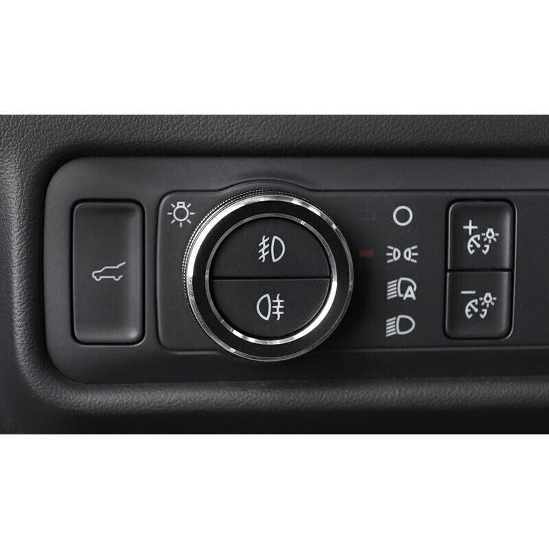 1X Aluminum 20-2024 Headlight Switch Control Frame Trim Black for Ford Explorer