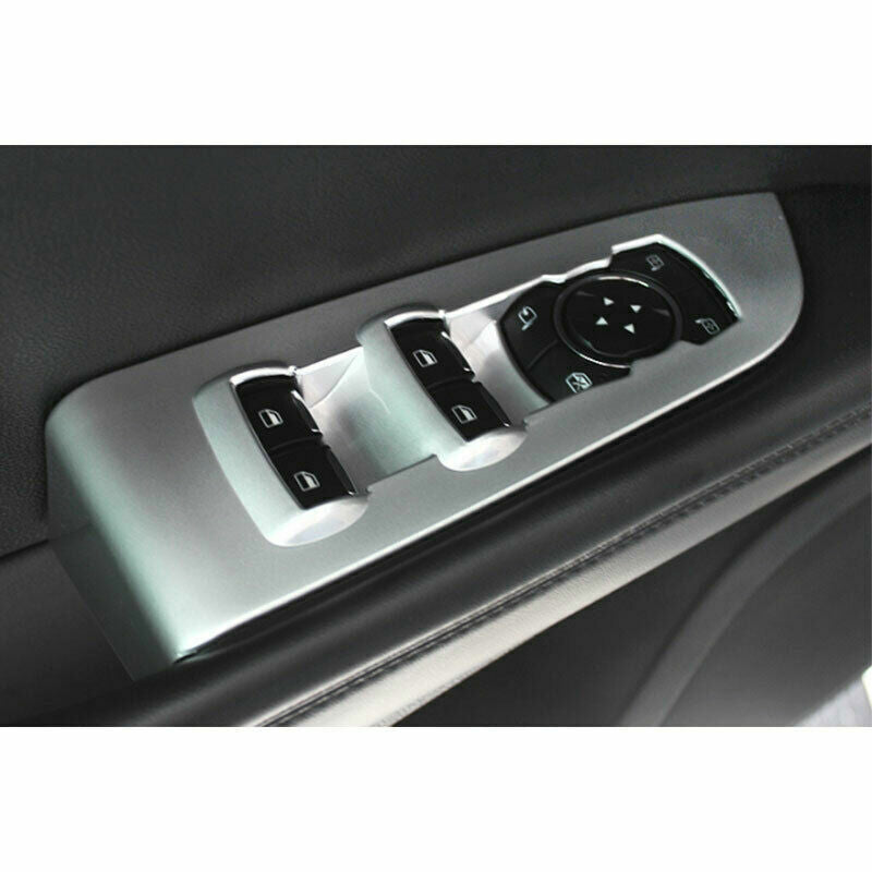 for Lincoln MKX 2016-2018 Silver Car Window Lift Switch Button Panel Cover Trim