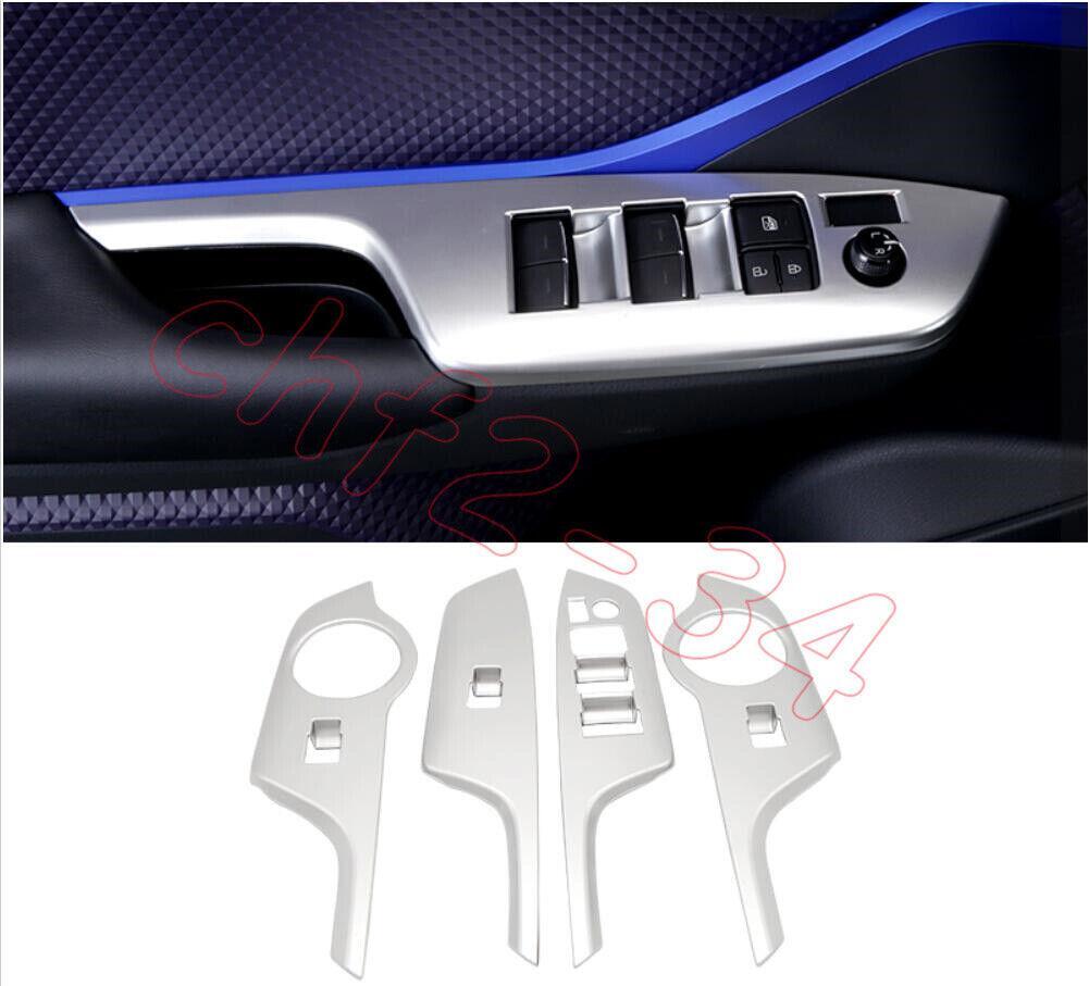 for Toyota C-HR 18-2022 Matte Silver Interior Accessories Whole Kit Covers Trim
