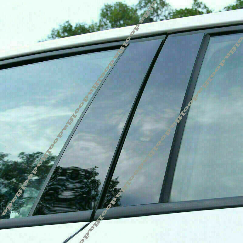 PC Glossy Black Pillar Post for Toyota for Camry 2018-2023 6X Door Trim Mirror Cover