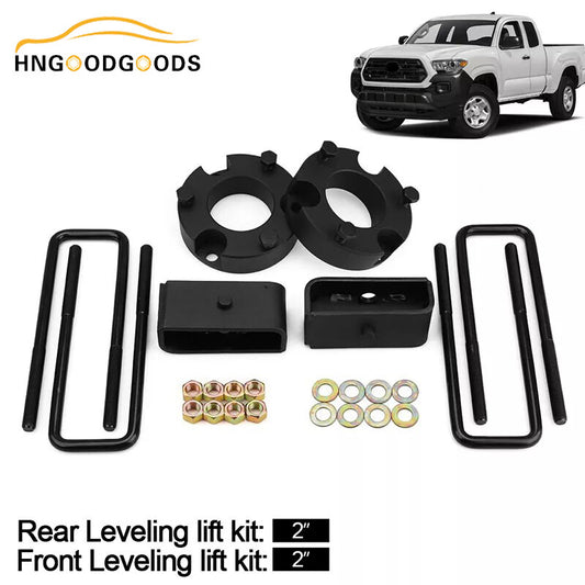 2-inch front and 2-inch rear leveling and lifting kit with adjustable height intervals suitable for 2007-2021 for Toyota Tundra models.