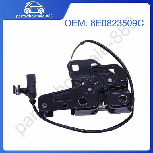 8E0823509C is a safety latch for the front hood lock on for Audi A4, S4, and RS4 models 02-08.