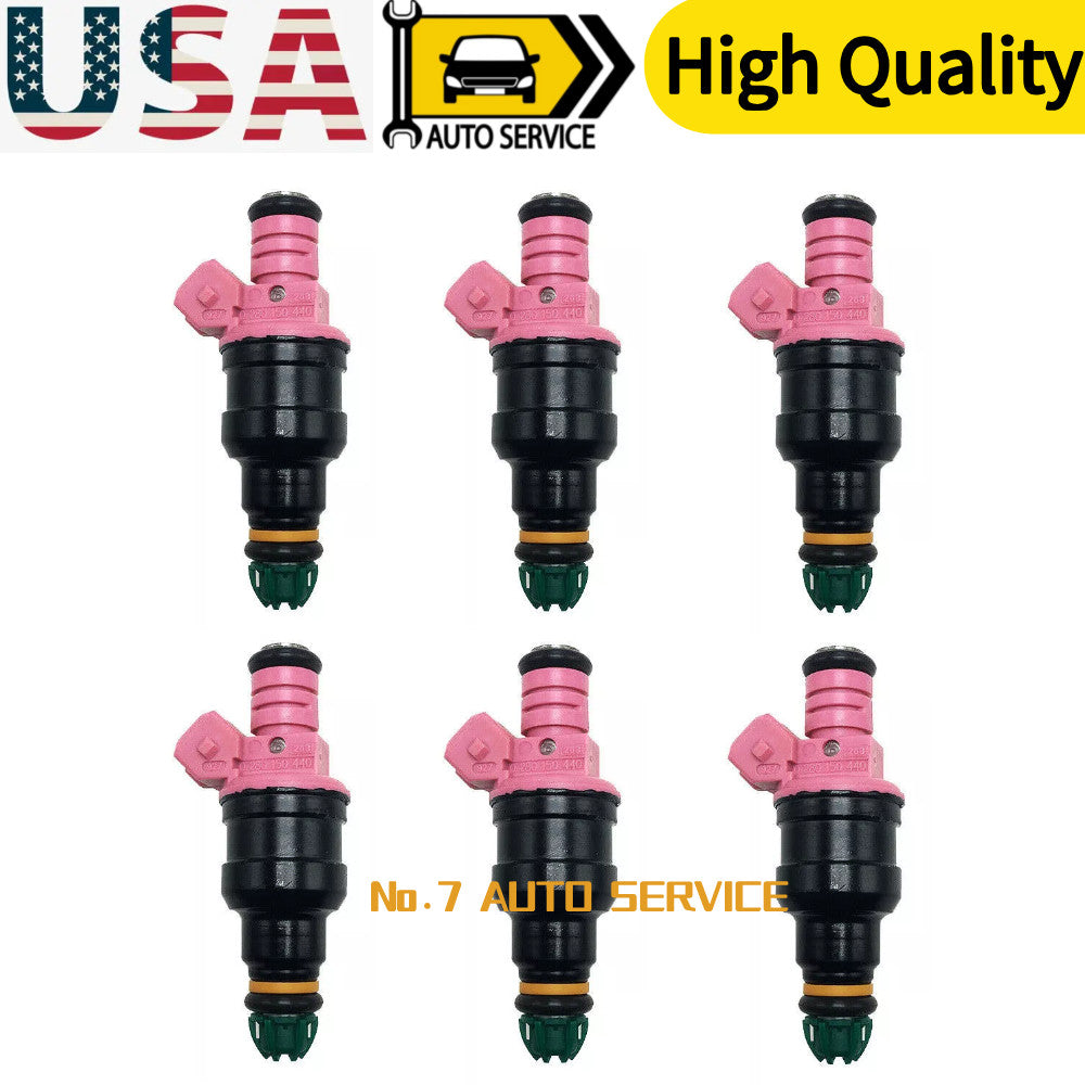 6 x Fuel Injectors fit 0280150440 for 96-00 for BMW 2.8L 3.2L I6 M52 S52