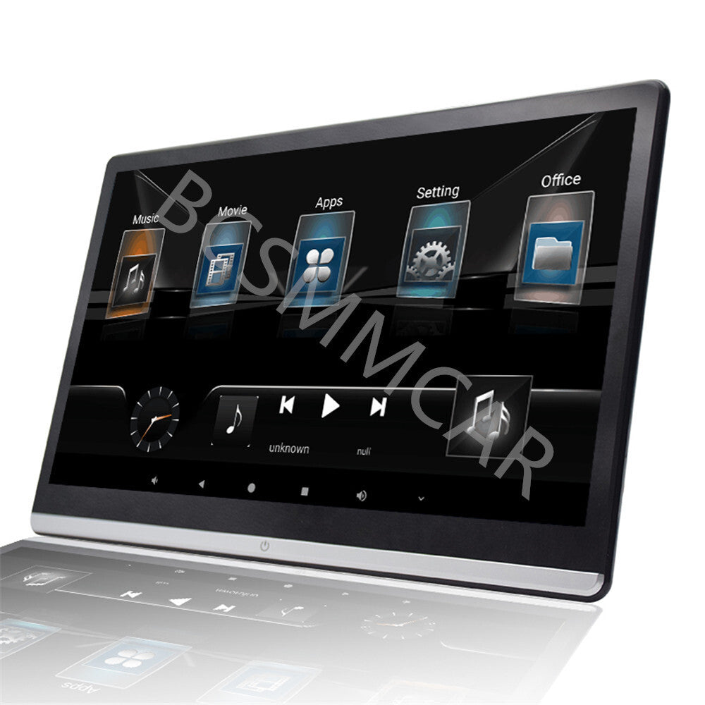 Touch Screen Car Rear for Seat Headrest Monitor Bluetooth FM WiFi HDMI Video Player