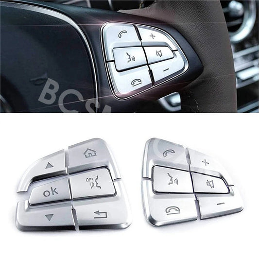 Car Steering Wheel Button Sticker Covers Protector Fit For Clase A 2016-2018