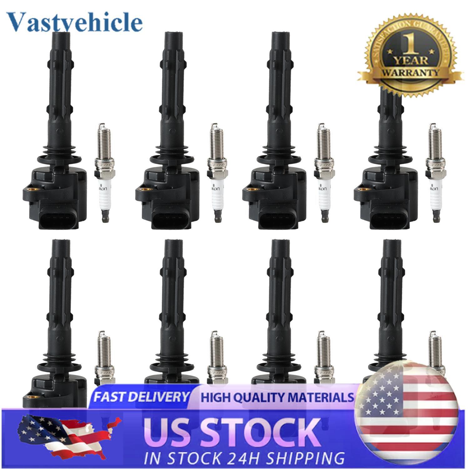 8X Ignition Coils + 8X Spark Plugs fits for Mercedes-Benz SL550 S550 G550 CL550 E550