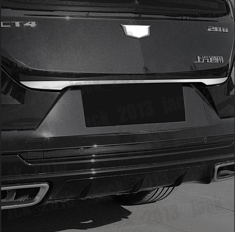 STAINLESS REAR TRUNK TAIL GATE DOOR LID COVER TRIM for Cadillac CT4 2020-2023