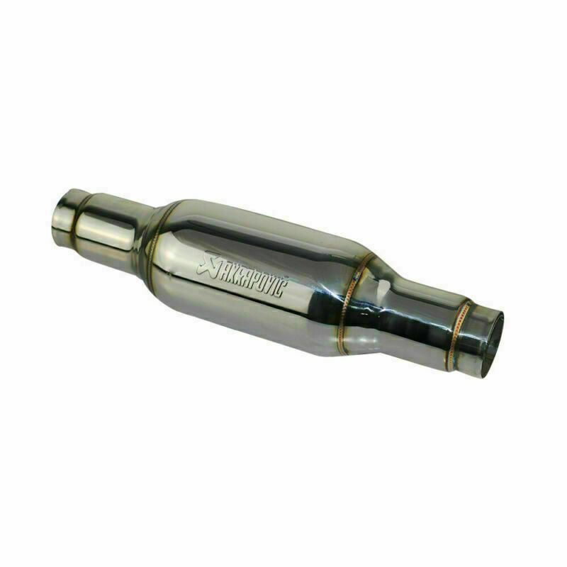 2 Exhaust Muffler Tips Modified Tube Engine Pipe Silencer Resonator 450mm New