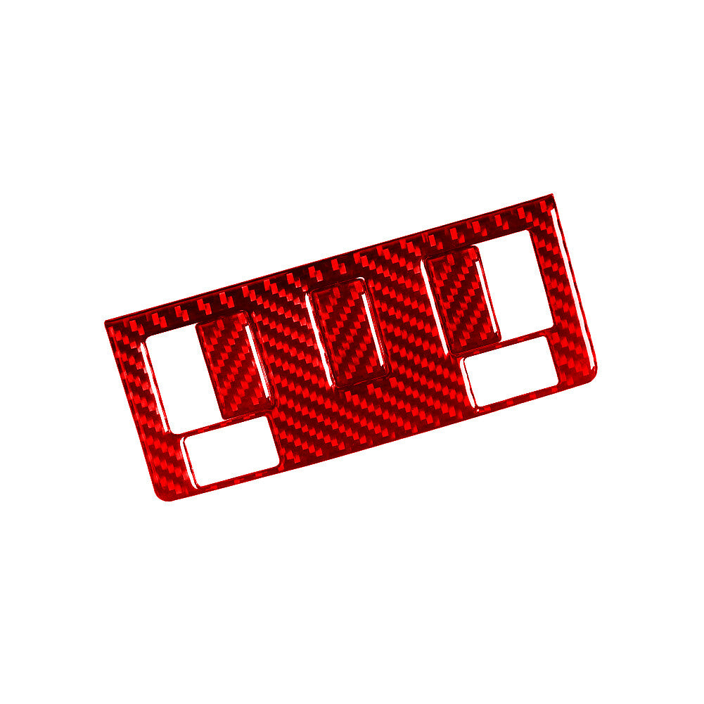 4X Red Carbon Fiber Sunroof Button Trim For Silverado/tahoe/ for sierra 07-14 Type D