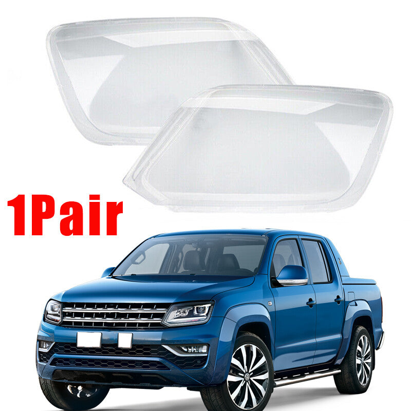2Pcs Headlight Lens Cover Cap for Volkswagen for VW Amarok Ute 2H 2010-2022 LHRH