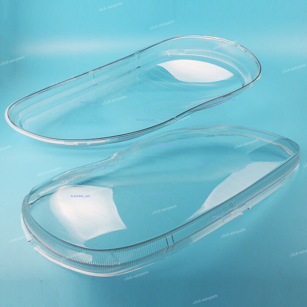 Front Left+Right Headlight Clear Lens Cover For 98-05 for Mercedes for Benz W220 S Class