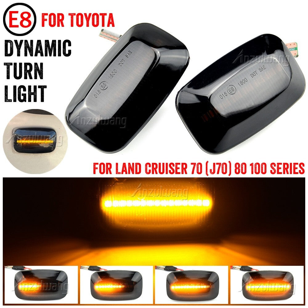Dynamic Side Marker Turn Light for Toyota Cruiser 1984-Present for Land Cruiser