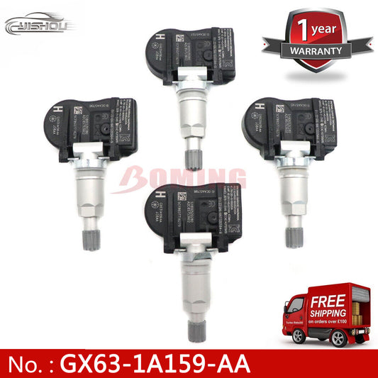 Set of 4 LR070840 Tire Pressure Sensor GX63-1A159-AA for Land Rover Range 433MHz