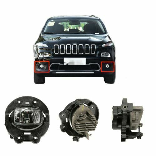 Front bumper LED fog lights and driving lights for Jeep Cherokee 2019 - 2022 Left = Right