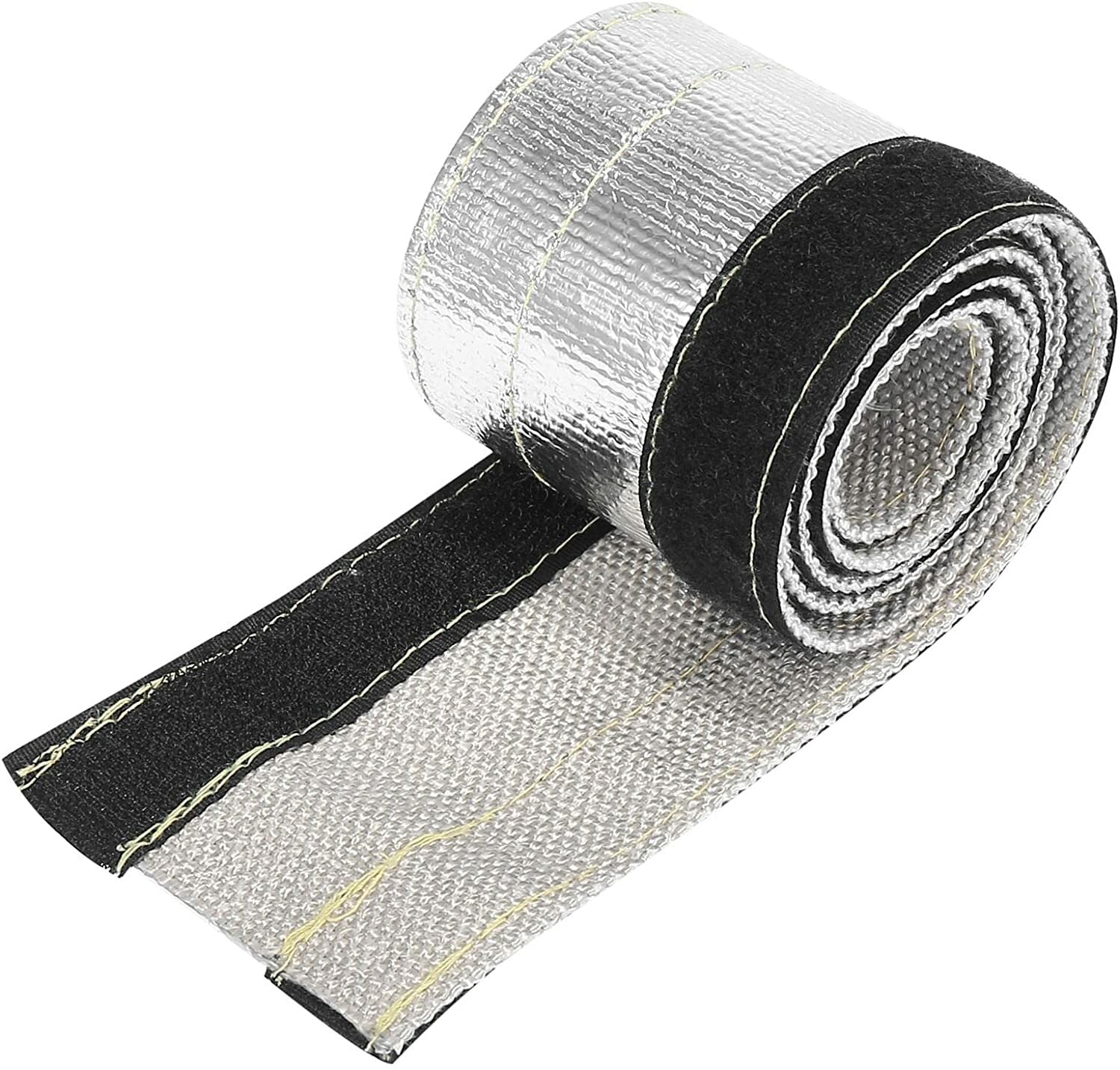 Aluminized heat shield cover - 3/4 inch ID 10 ft fiberglass suitable for wire heat shield