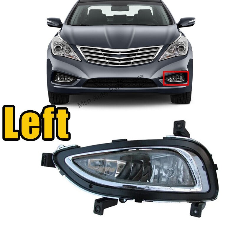 Left for Hyundai Azera 2011-2014 Front Bumper Fog Lamp Daytime Running Light