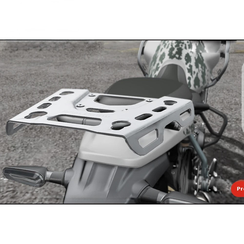 FIT FOR NEW HIMALYAN 450 2024- SILVER ADVENTURE TOP BOX MOUNT