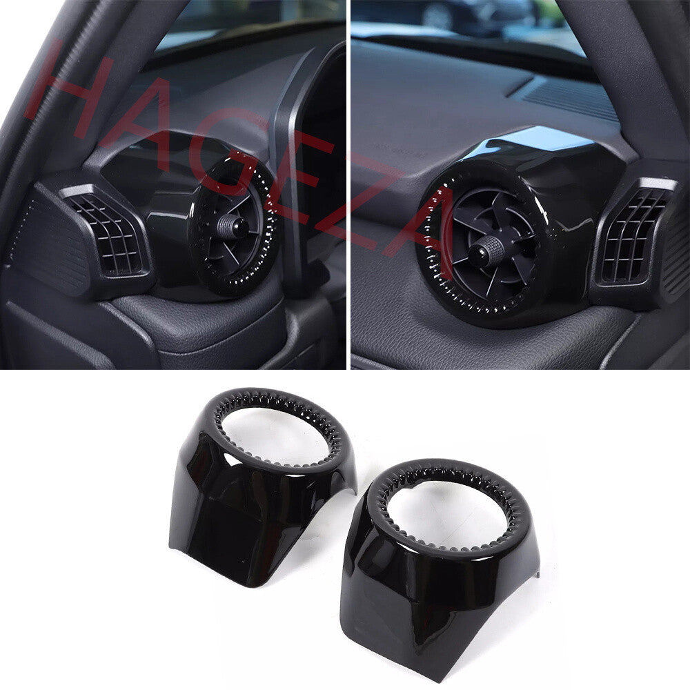 Gloss Black ABS Side Air Vent Outlet Ring Trim For Toyot@ for Land Cruiser LC250 24+