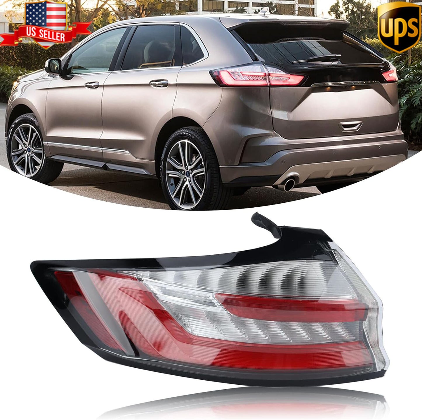 For 2019-2023 for Ford Edge ST/ST-Line/Titanium Outer LED Tail Light Left Side