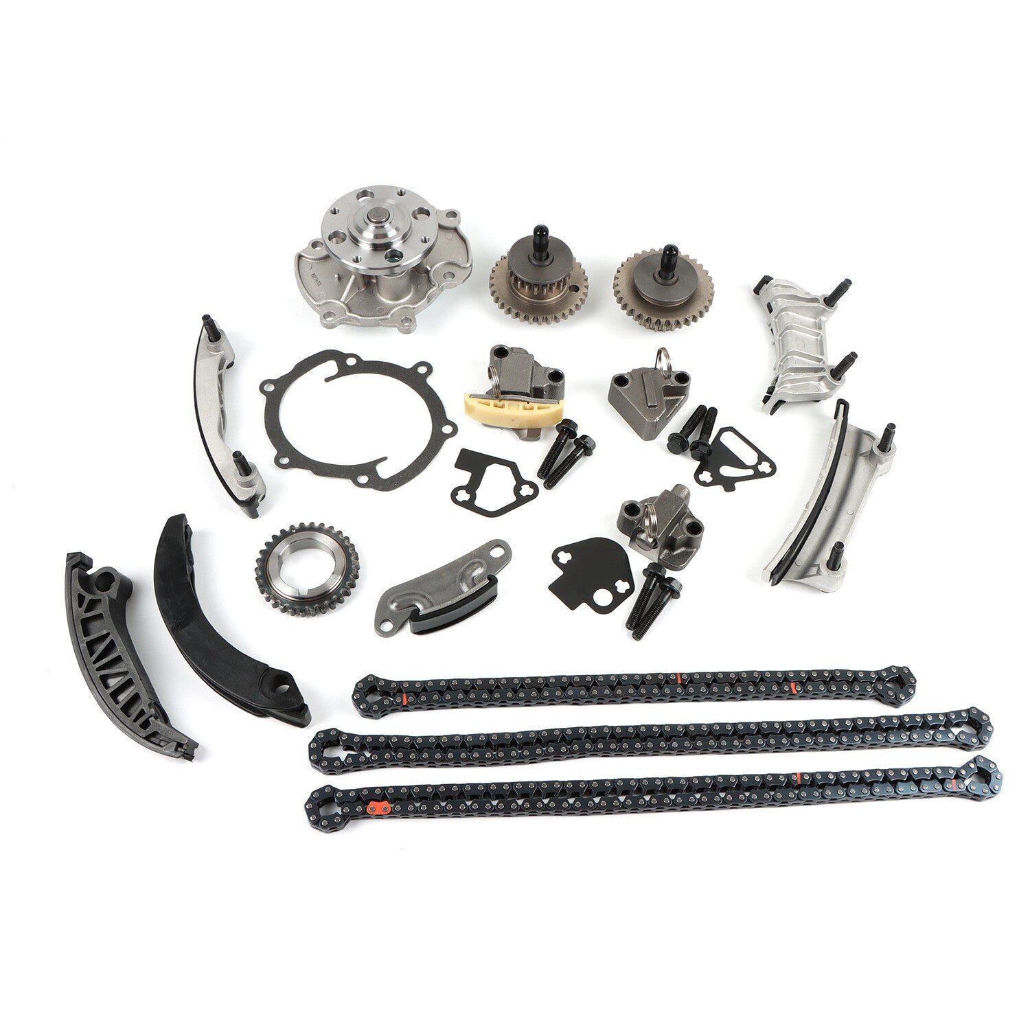 Engine Water Pump Timing Chain Kit for SAAB 9-3 2007-2009 2.8L V6 2792CC 170 CID