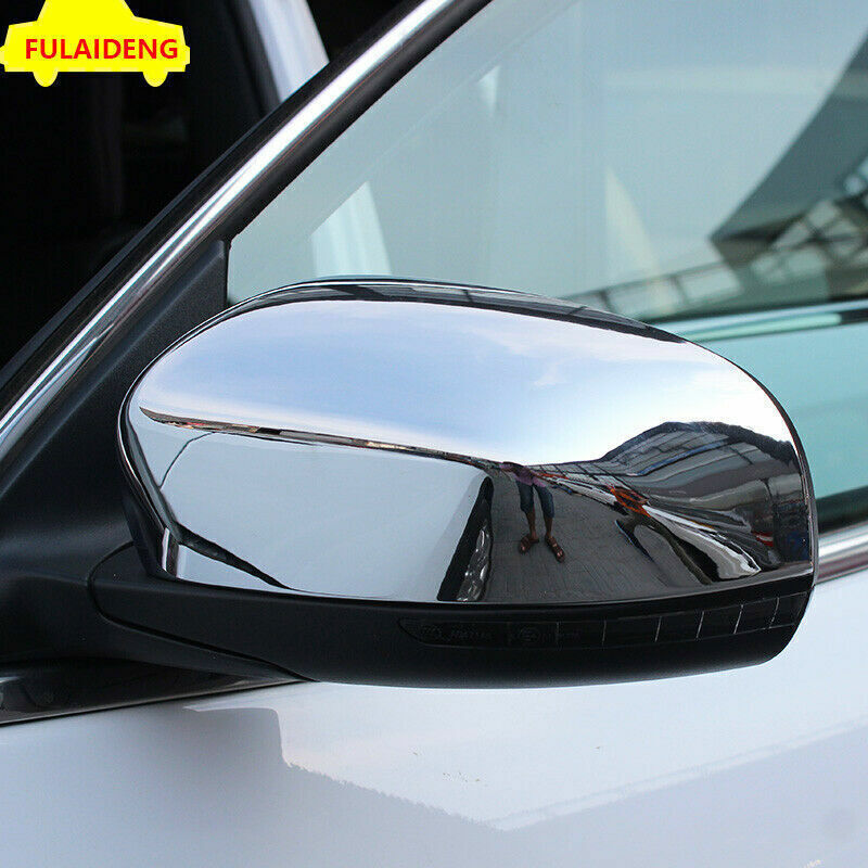 for Jeep Cherokee 2014-2021 Chrome Car Side Door Rearview Mirrors Cover Trim Cap