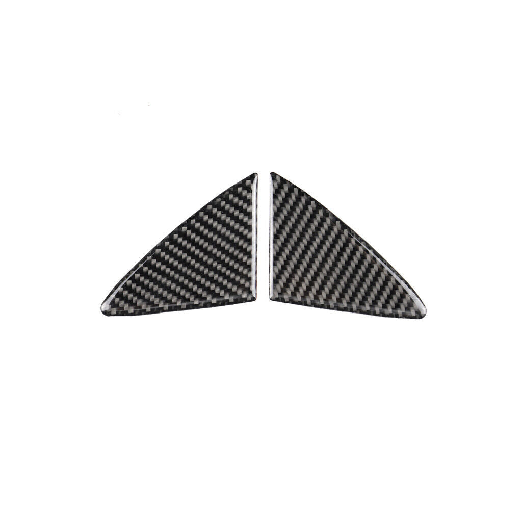 2X Carbon Fiber Front Bumper Grille Cover Trim for Mazda 3 Axela 2014-2016