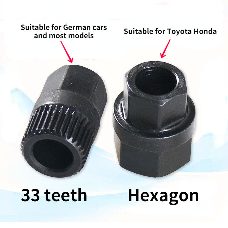 33 Spline Hexagon Alternator Clutch Wheel Pulley Removal Installation Tool