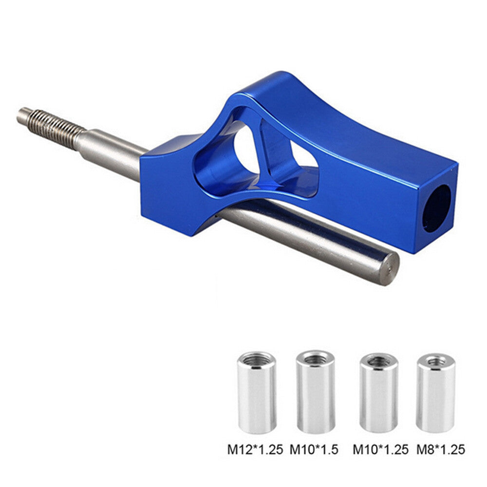 Blue Aluminum Shift Knob Extension Adjustable Height Lever Extender Gear Shifter