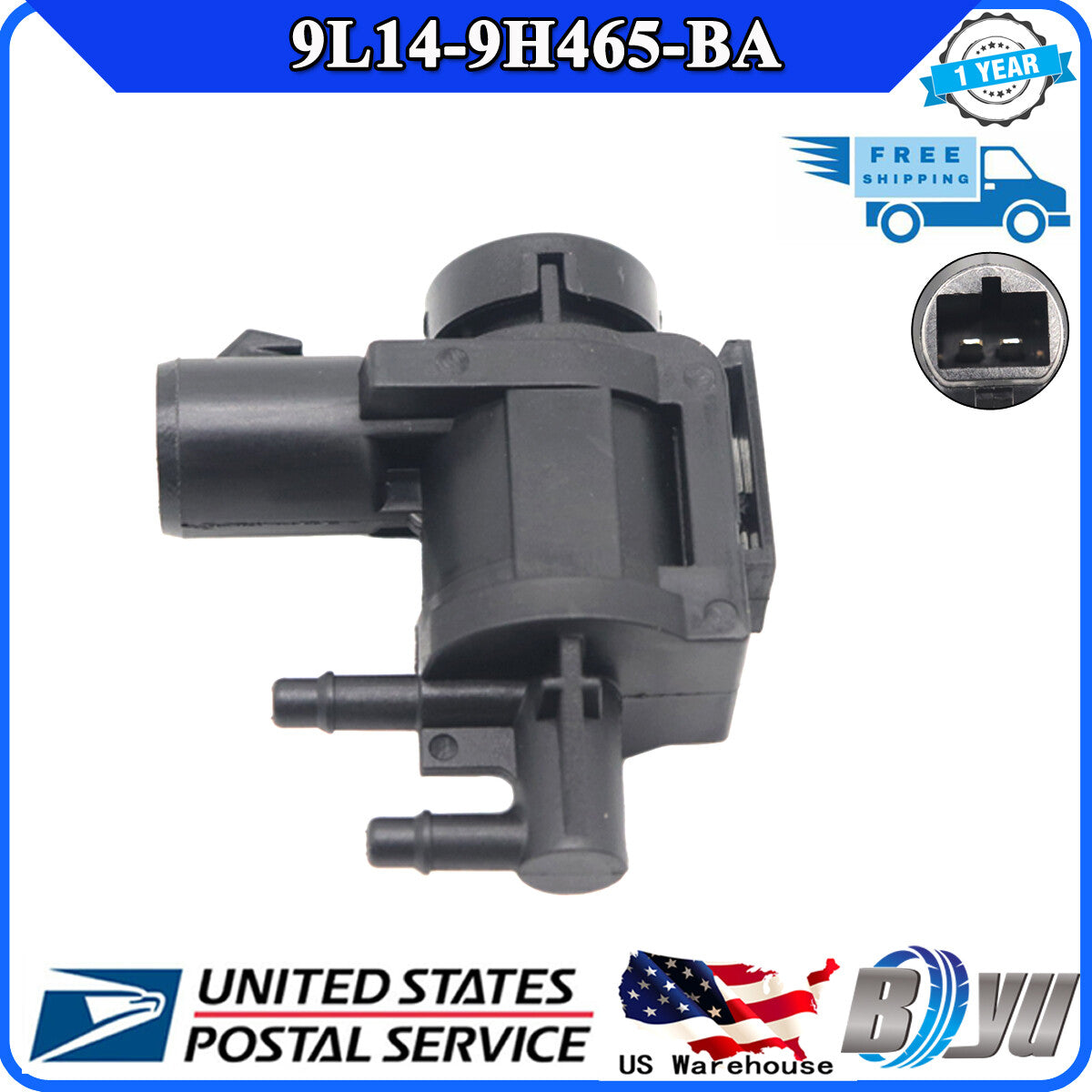 9L14-9H465-BA Vacuum Solenoid Valve Suitable for Ford for Lincoln F150 F250 Expedition