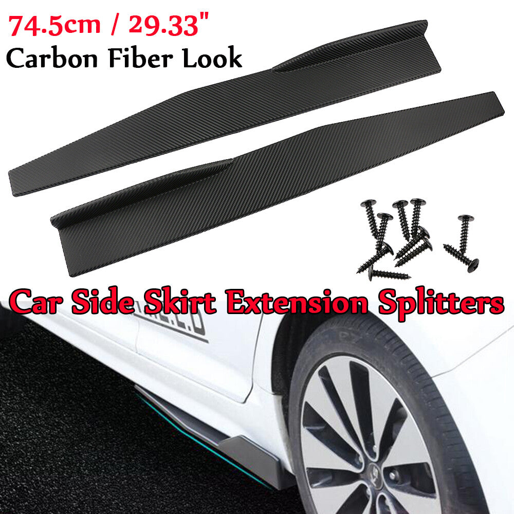 30-inch GM side skirt rocker split diffuser airfoil carbon fiber