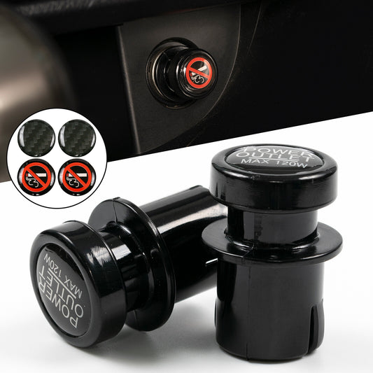 2 Car Cigarette Lid Cap Outlet Cover Dustproof Universal
