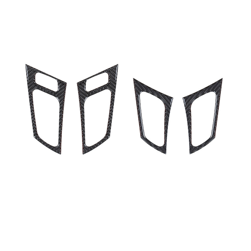 4pcs Carbon Fiber Interior Door Handle Frame Cover Trim for Acura TL 2004-2008