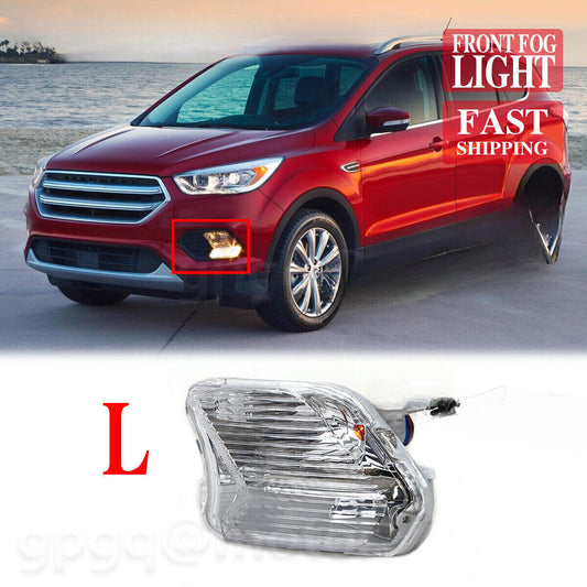 Left Front Fog Lights Turn Signal Lamp With Bulb for Ford Escape Kuga 2017-2019