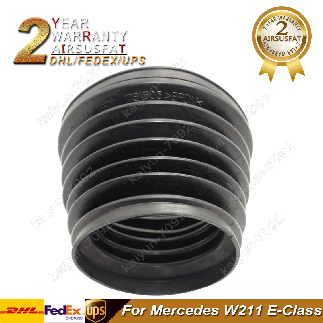 Front Air Shock Rubber Bellow Shock Dust Cover for Mercedes W211 E-Class New