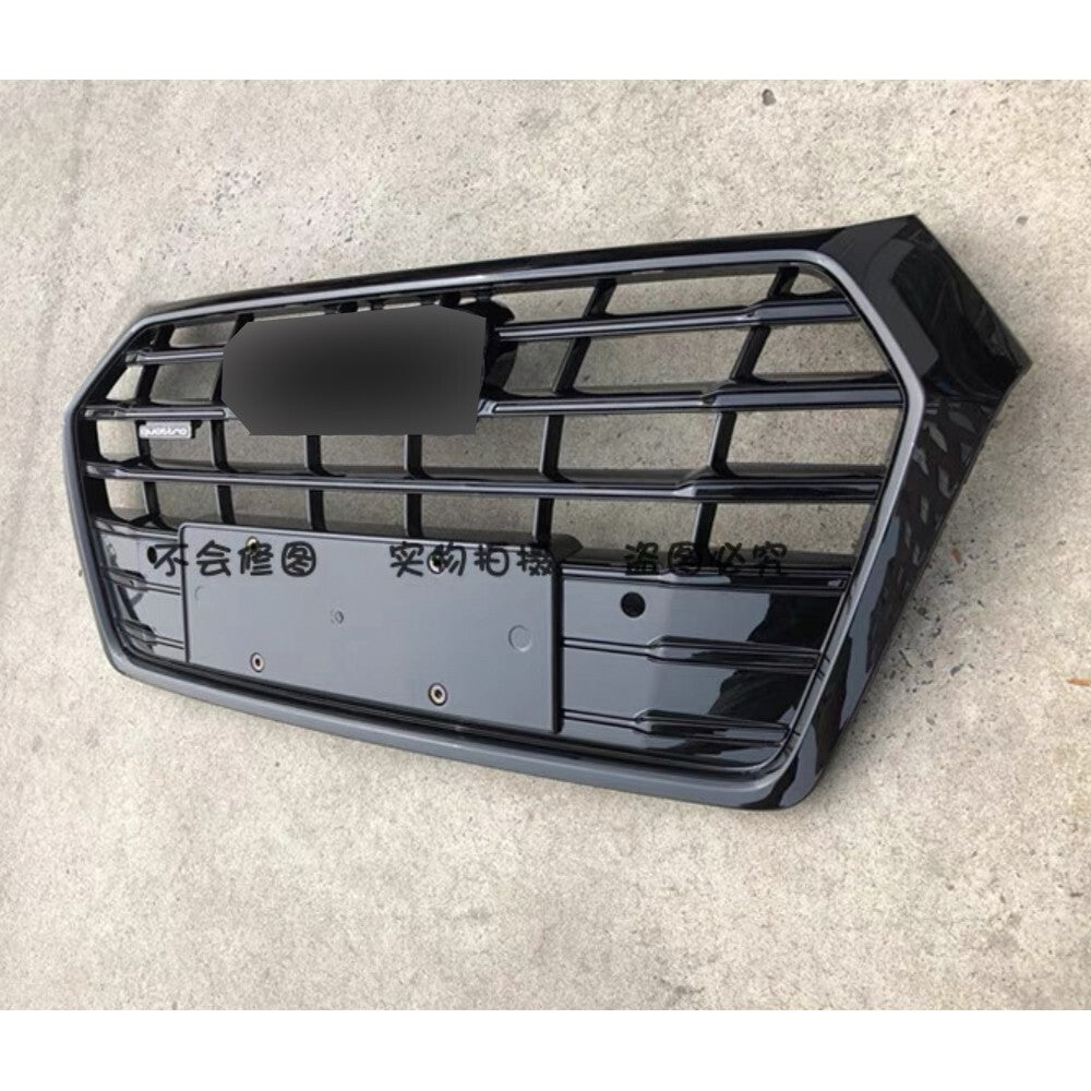 Fit for Audi Q5L 2018 2019 2020 Front Bumper Grille Mesh Grill Glossy Black New