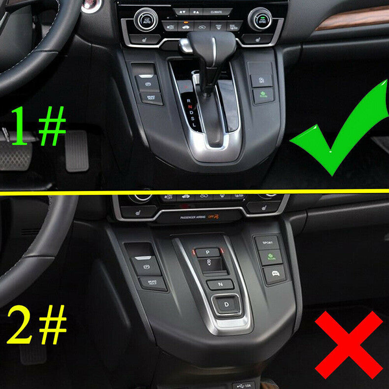 for Honda CR-V 2017-2022 Carbon FiberRed Gear Shift Knob Molding Cover Trim cap