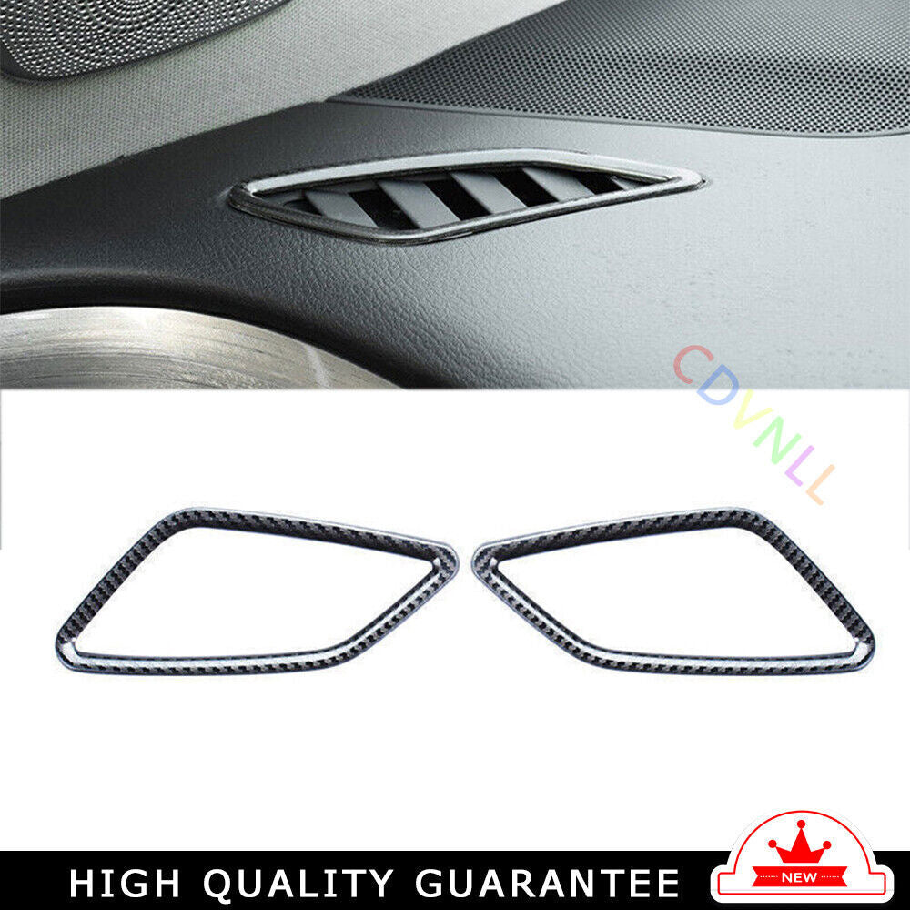 Instrument LR Air Outlet Vent Trim for Nissan Murano 2015-21 Steel Carbon Fiber