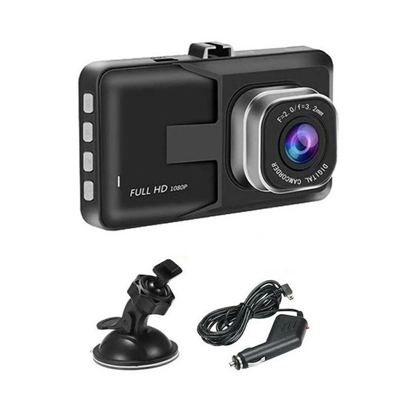 Car Black DVR Dash Cam HD 1080P Dashcam Camera Drive Video Recorder Monitor Kit