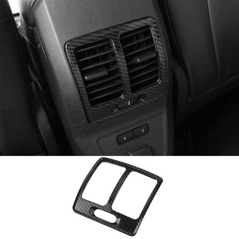 Carbon ABS Rear for Seat Air Vent Outlet Frame Trim for Ford Kuga Escape 2013-2019