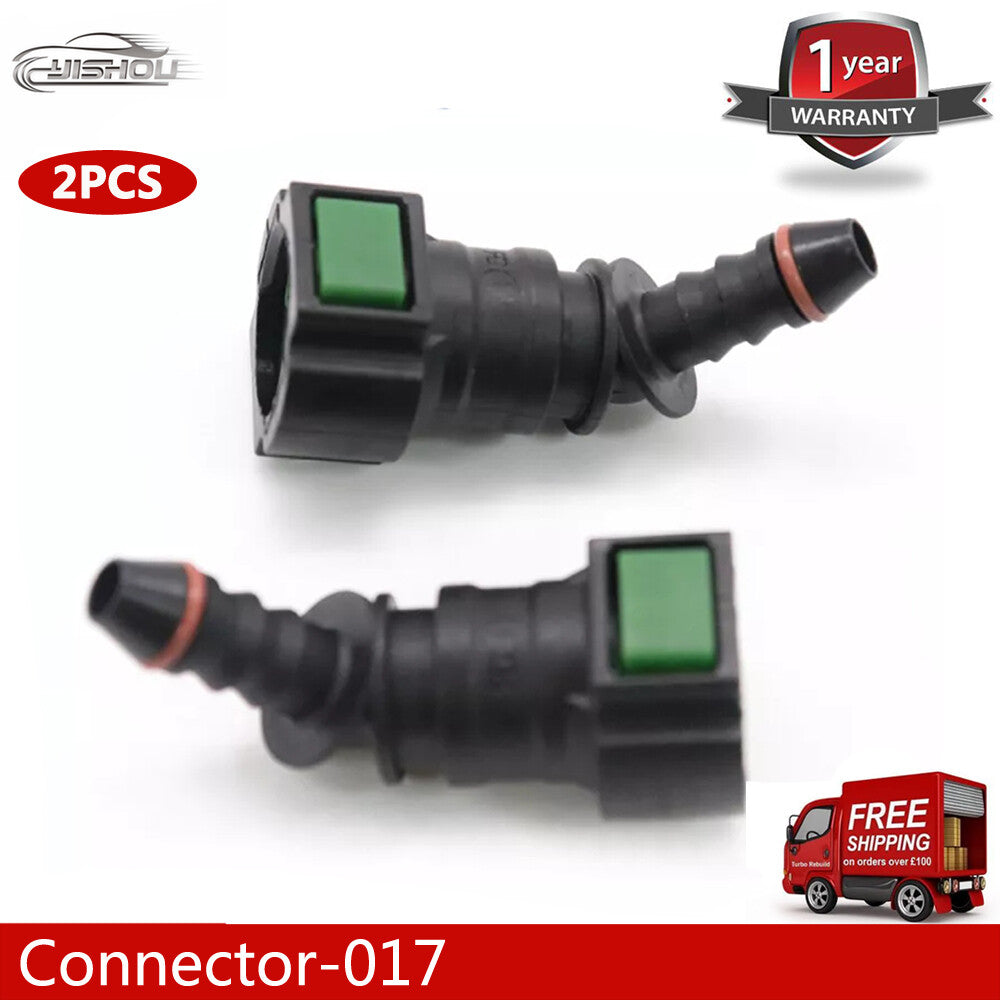 Fuel line hose quick-release female connector 2 pieces 7.89 mm 7.89 ID6 90¡ã
