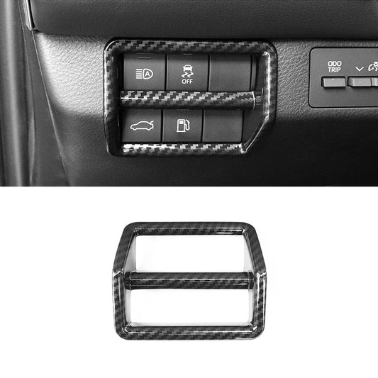 Carbon Fiber Headlight Adjustment Frame Cover Trim for Toyota for Avalon 2019-2020