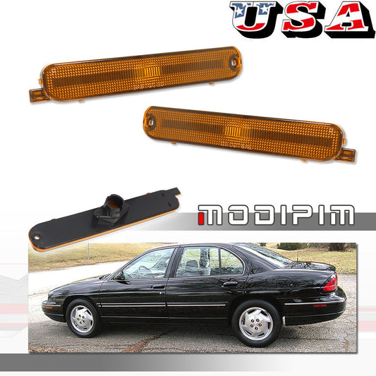 For 95-01 for Chevrolet Lumina 95-99 Monte Carlo front side marker lights, amber housing.