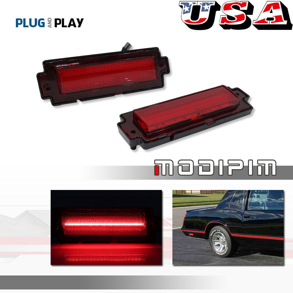 Red LED rear marker lights are applicable to 1981-1988 for Chevrolet Monte Carlo SS