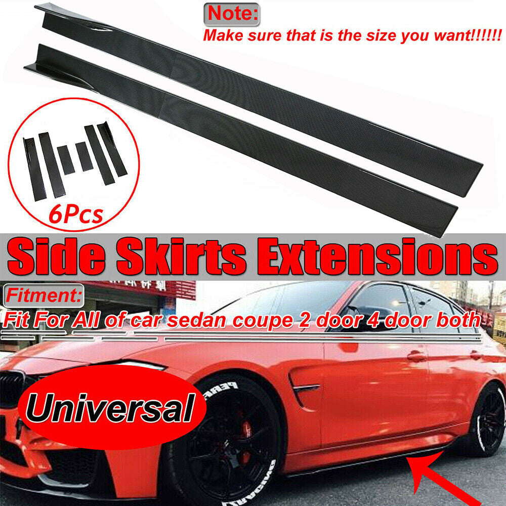 86.6-inch automotive side skirts, extended rocker panel body kit, split lip for GM