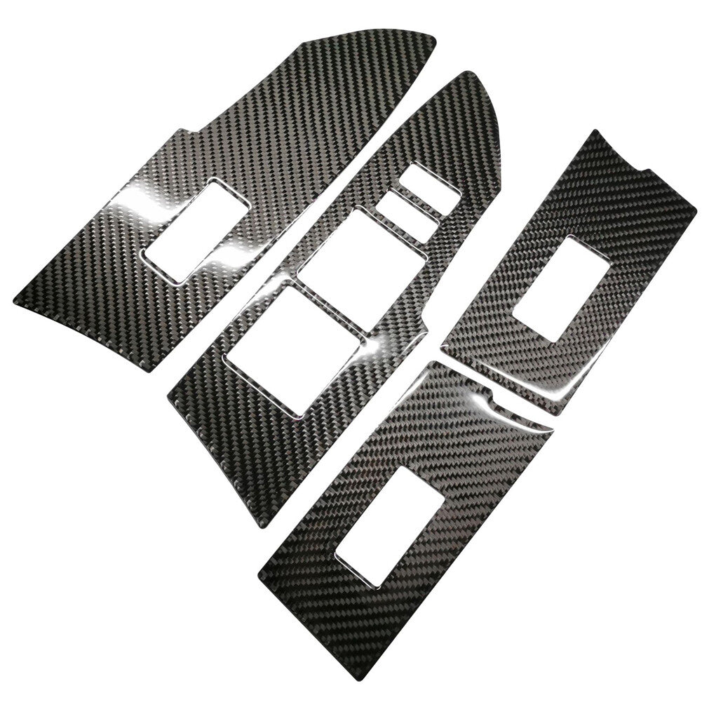Carbon Fiber Window Control Button Cover Trim for Toyota for Corolla 2014-2018