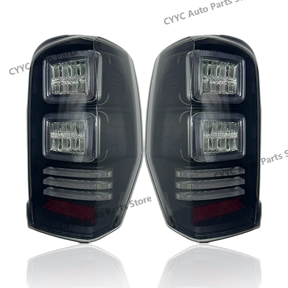 Left Black Trim LED Tail Light Lamp for Mitsubishi L200 Triton 2019-2024
