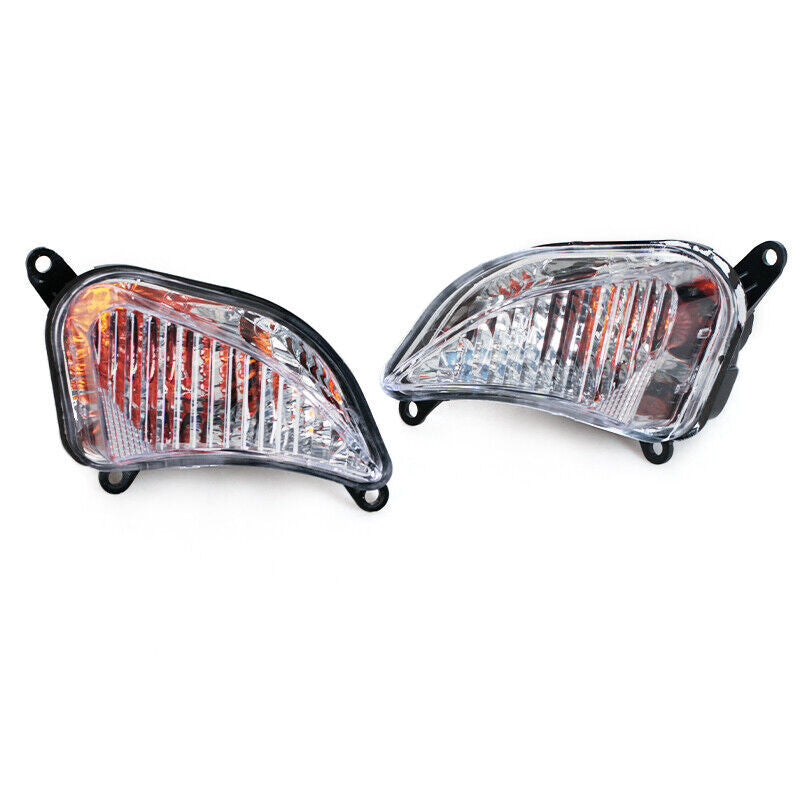 Pair For 2013-2014 for Toyota for Avalon Front bumper Turn Signal Light Plastic Lens