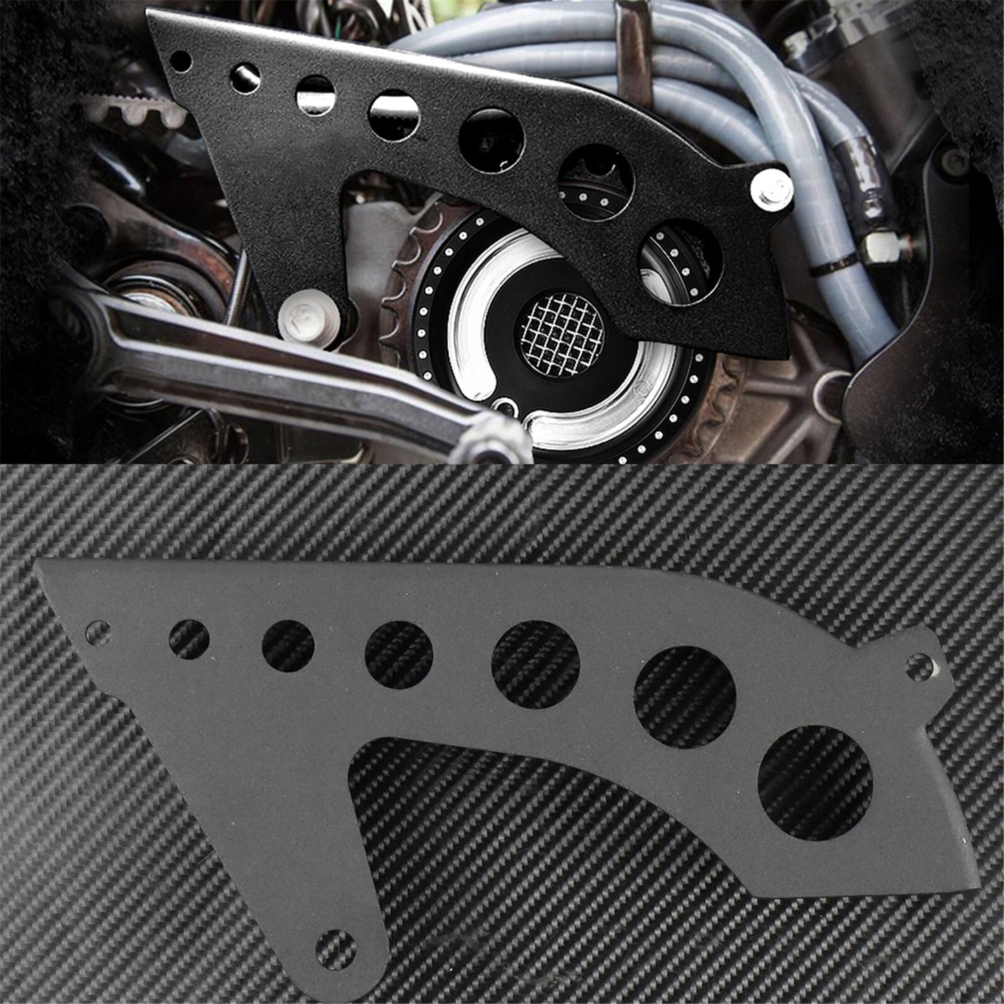 Hollow Front Pulley Guard Cover Fit For Sportster XL 883 1200 2004-2022 Matte