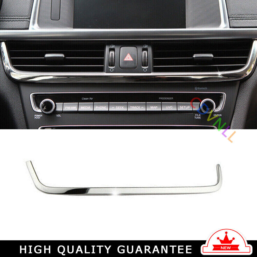 Middle Air Outlet Vent Cover Trim Fit for Kia K5 Optima Pro 2016-20 Silver Steel